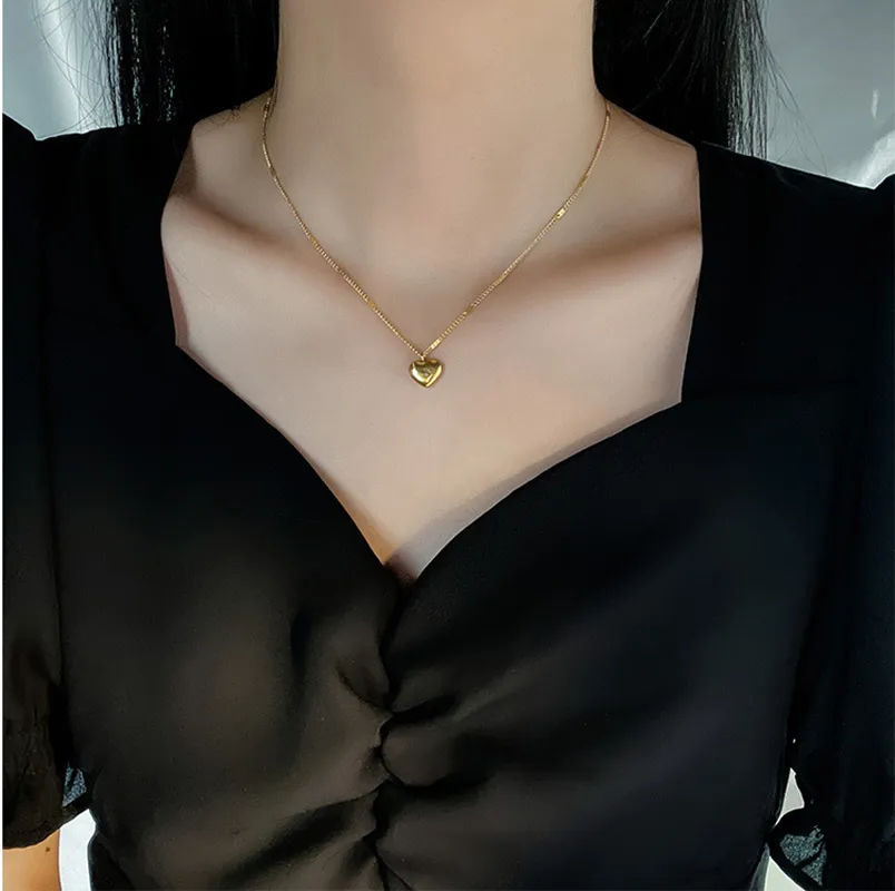 XIYANIKE-316L-Stainless-Steel-Gold-Color-Love-Heart-Necklaces-For-Women-Chokers-2021Trend-Fashion-Festival-Party-1